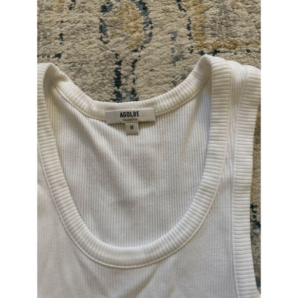 Agolde Poppy Tank in White - Picture 6 of 6